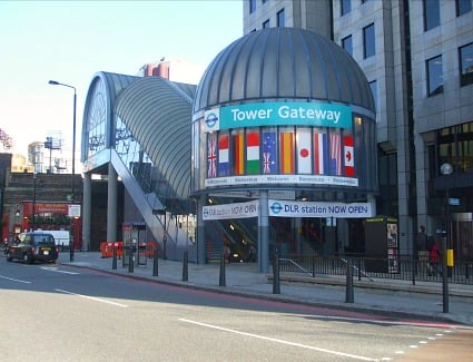Tower Gateway Tube Station, London